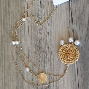 Rose Goldtone Layered Necklace